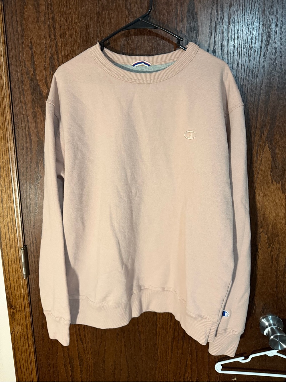 Champion Men’s Crewneck Sweatshirt - Light Pink